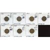 Image 1 : US 1c lot of seven Indian Heads, 1901 to 1908