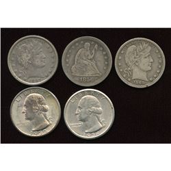 USA Quarters - Lot of 5