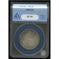 1858 USA Half Dollar