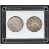 Image 2 : United States Grandma's 1896 & Grandpa's 1881 S Silver Dollars