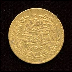 Turkey Gold 25 Kurush, 1839 (277AH)