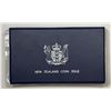 Image 3 : New Zealand 1977 Proof coin set, includes 27.216 gram 0.925 Ag dollar