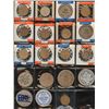 Image 1 : Lot of 19 "wooden nickels", many from the 1950s