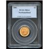 Image 1 : 1881 Newfoundland $2 Gold