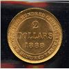 Image 1 : 1888 Newfoundland $2 Gold