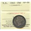 Image 2 : 1862 New Brunswick Twenty Cents