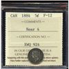 Image 2 : 1884 Five Cents