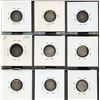 Image 2 : Lot of 9 Victoria silver 5c coins, 1880H to 1901, collectable grades (VG-VF), over $140 Trends value
