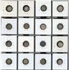 Image 2 : Lot of 16 Edward VII and George V silver 5c coins, 1902 to 1920 (no repeats), attractive, collectabl