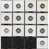 Image 2 : Short set of 13 5c Proof strikes, 1981-1997