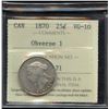 Image 2 : 1870 Twenty-Five Cents
