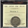Image 2 : 1871H Twenty-Five Cents