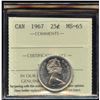 Image 2 : 1967 Twenty-Five Cents