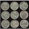 Image 2 : Canadian Silver Dollar - Lot of 9