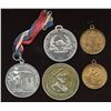 Image 2 : Lot of 5 Edward VIII and George VI coronation medals, one with original ribbon