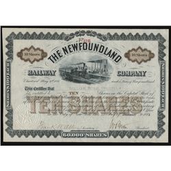 The Newfoundland Railway Company Share Certificate