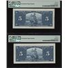 Image 2 : Bank of Canada $5, 1937 - Lot of 2 Consecutive