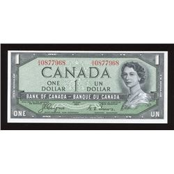 Bank of Canada $1, 1954 Devil's Face