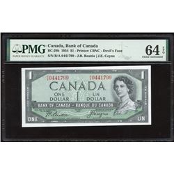 Bank of Canada $1, 1954 Devil's Face