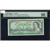 Image 1 : Bank of Canada $1, 1954 Replacement