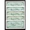 Image 2 : Bank of Canada $1, 1954 Replacement Lot of 5 Notes