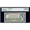 Image 1 : Bank of Canada $20, 1954 - Transitional Prefix