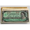 Image 1 : Bank of Canada $1, 1967 - 50 Note Half Bundle