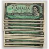 Image 3 : Bank of Canada $1, 1967 - 50 Note Half Bundle