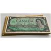 Image 1 : Bank of Canada $1, 1967 - 46 Note Half Bundle