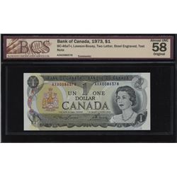 Bank of Canada $1, 1973 AXA Test Note