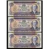 Image 1 : Bank of Canada $10, 1971 - Lot of 3 Consecutive Low Serial Numbers
