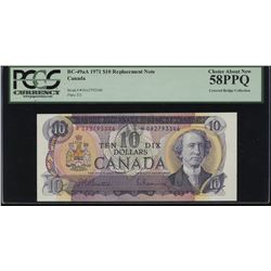 Bank of Canada $10, 1971 *DA Replacement