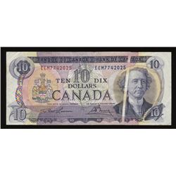 Bank of Canada $10, 1971 Pre-Print Crease Error