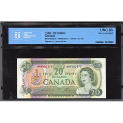 Bank of Canada $20, 1969