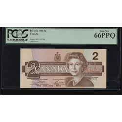 Bank of Canada $2, 1986 Replacement