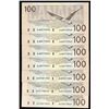 Image 2 : Bank of Canada $100, 1988 - Lot of 7 Notes