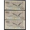 Image 1 : Bank of Canada $100, 1988 AJX Replacement Lot