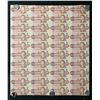 Image 2 : 1986 Bank of Canada $2 Banknote Sheet of Uncut 40 Notes - 4X10 Format EGU Prefix