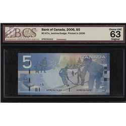 Bank of Canada $5, 2006