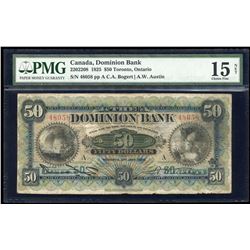 Dominion Bank $50, 1925