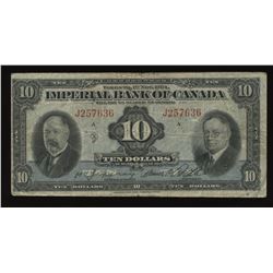 Imperial Bank of Canada $10, 1934