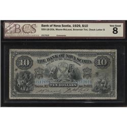 Bank of Nova Scotia $10, 1929