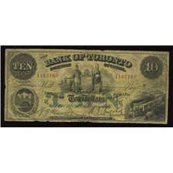 Bank of Toronto $10, 1923