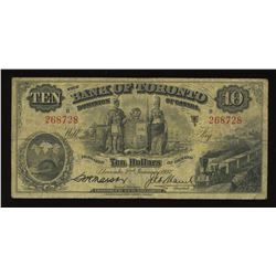 Bank of Toronto $10, 1937