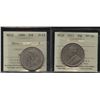 Image 1 : Newfoundland Fifty Cents ICCS Graded Lot of 2