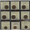 Image 1 : One Cent ICCS Graded Lot of 9