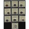 Image 1 : Lot of 10 ICCS Graded Coins with Rotated Dies