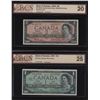 Image 1 : Lot of 11 BCS Graded Banknotes