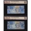 Image 5 : Lot of 11 BCS Graded Banknotes