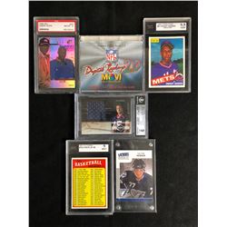 MIXED GRADED SPORTS CARD LOT